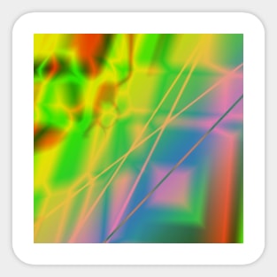 COLORFUL ABSTRACT TEXTURE ART Sticker